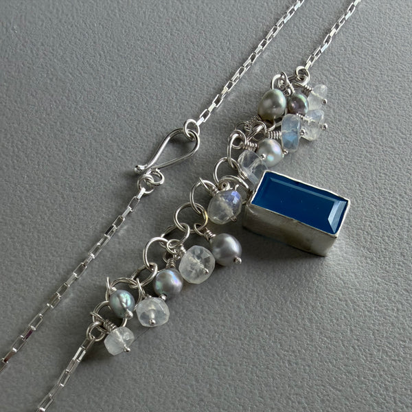 Blue Chalcedony Necklace