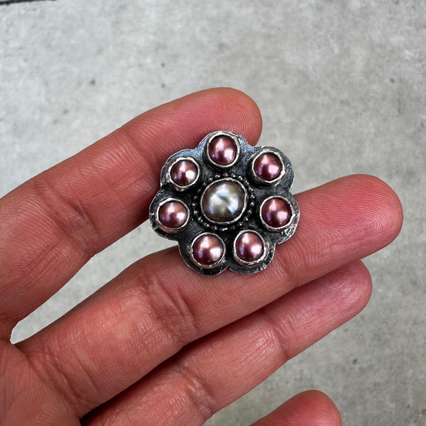 Pearl Rosette Ring