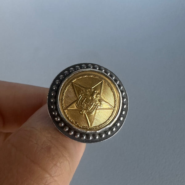 Vintage Button Ring