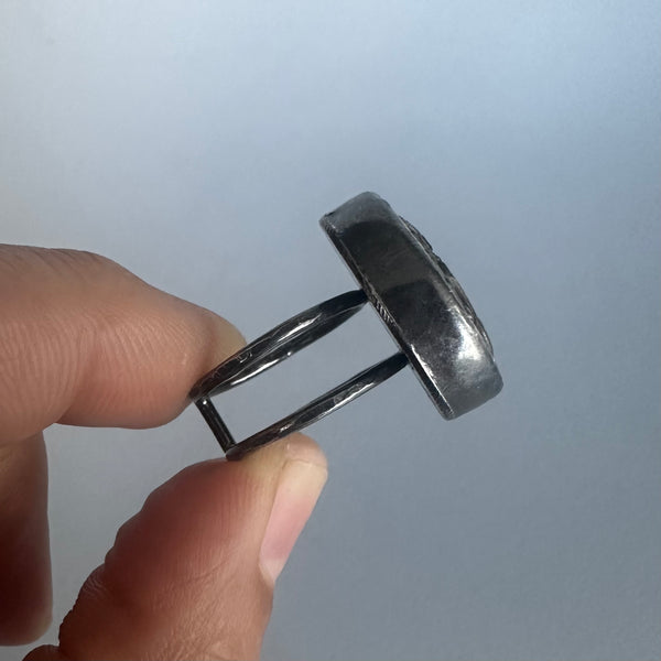 Vintage Air Force Button Ring