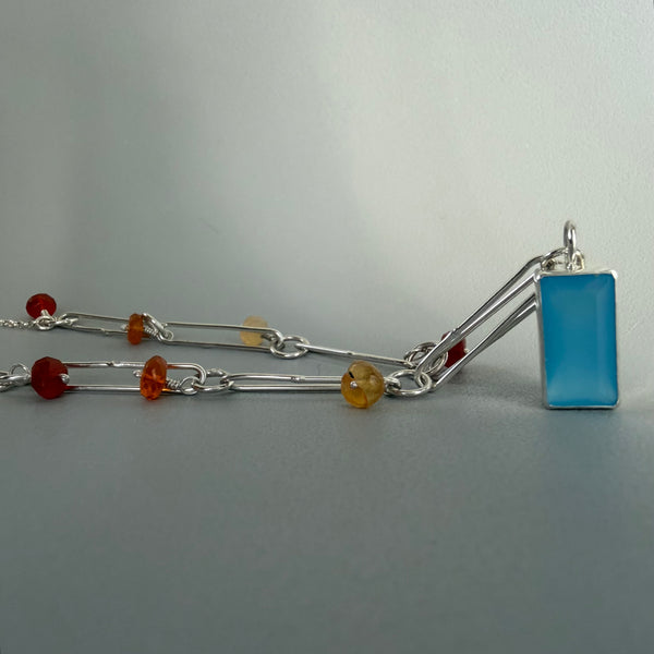Chalcedony + Opal Necklace