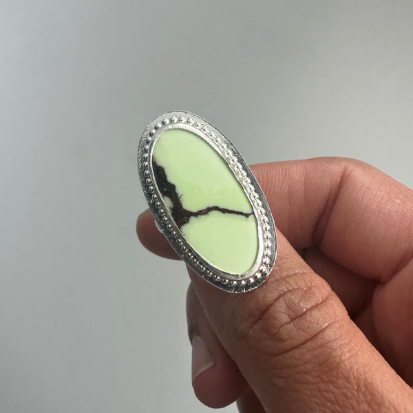 Lemon Chrysoprase Ring