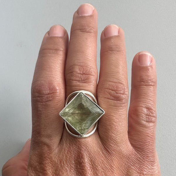 Rutilated Quartz Ring