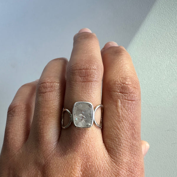 Gilalite in Quartz Ring