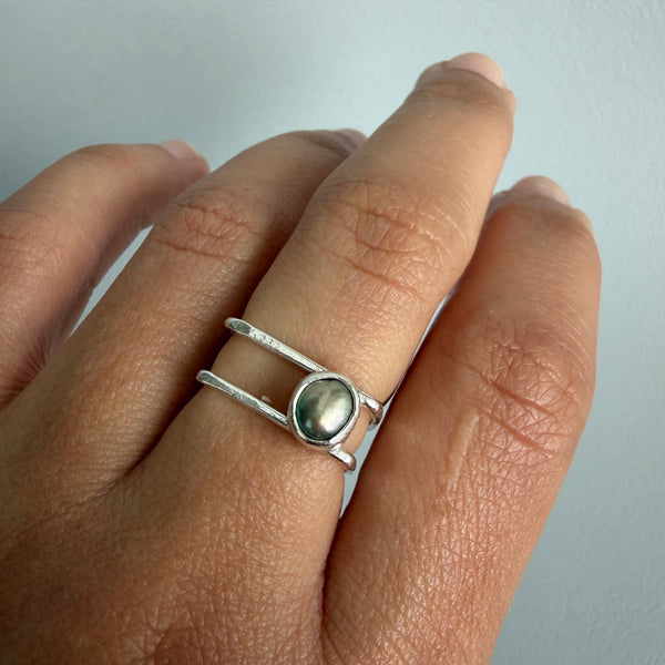 Peacock Pearl Ring