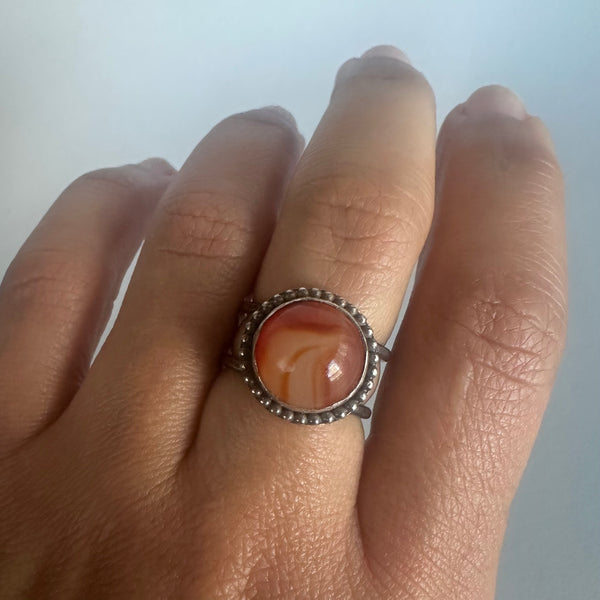 Round Sardonyx Ring