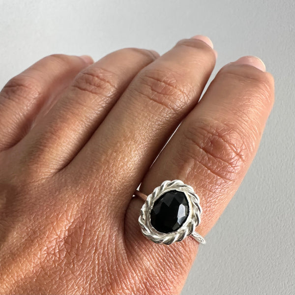 Black Tourmaline Ring