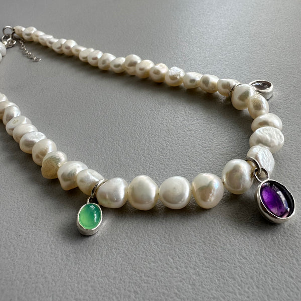 Charmed Pearl Necklace