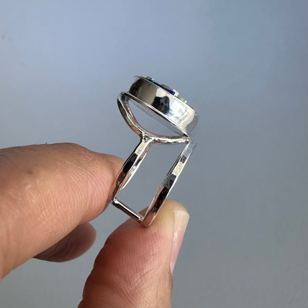 Micromosaic Ring in Blue