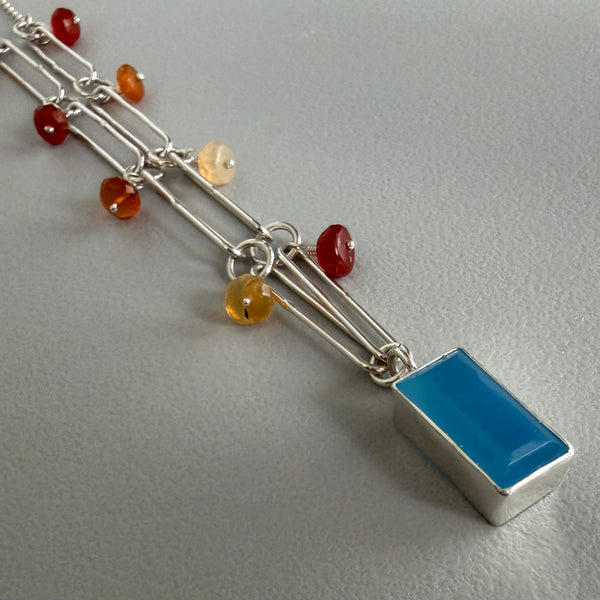 Chalcedony + Opal Necklace