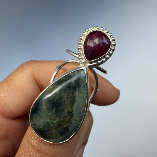 Ocean Jasper + Ruby