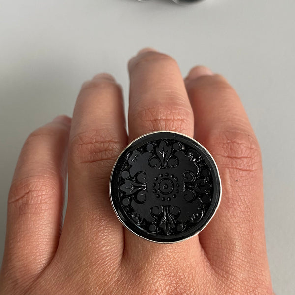 Victorian Mourning Button