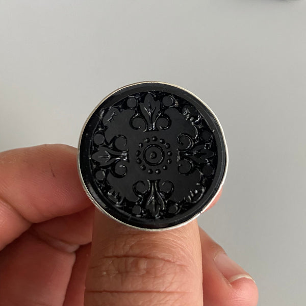 Victorian Mourning Button