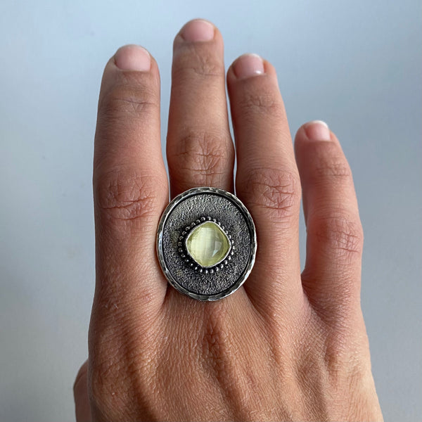 Lemon Quartz Ring